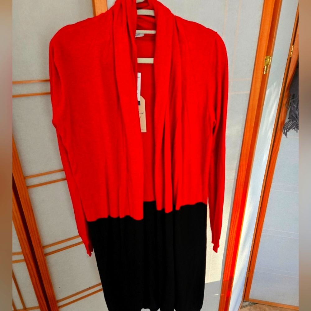 Blue Earth NWT Cashmere Long Cardigan Sweater Small Women